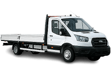 Minibus Hire Darlington - Transit Dropside Flatbed Van - Van hire Darlington